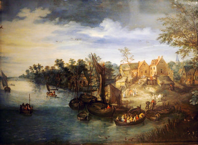 Paysage fluvial - Jan Brueghel le Jeune