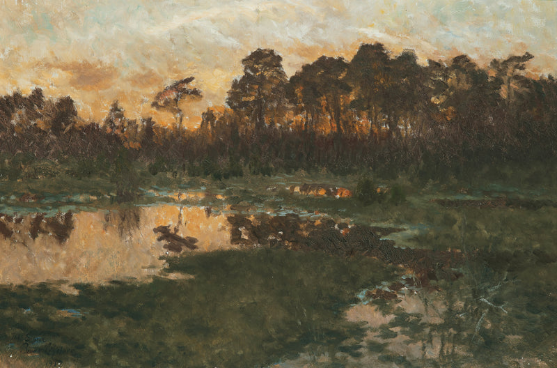 Frühlingsabend - Bruno Liljefors