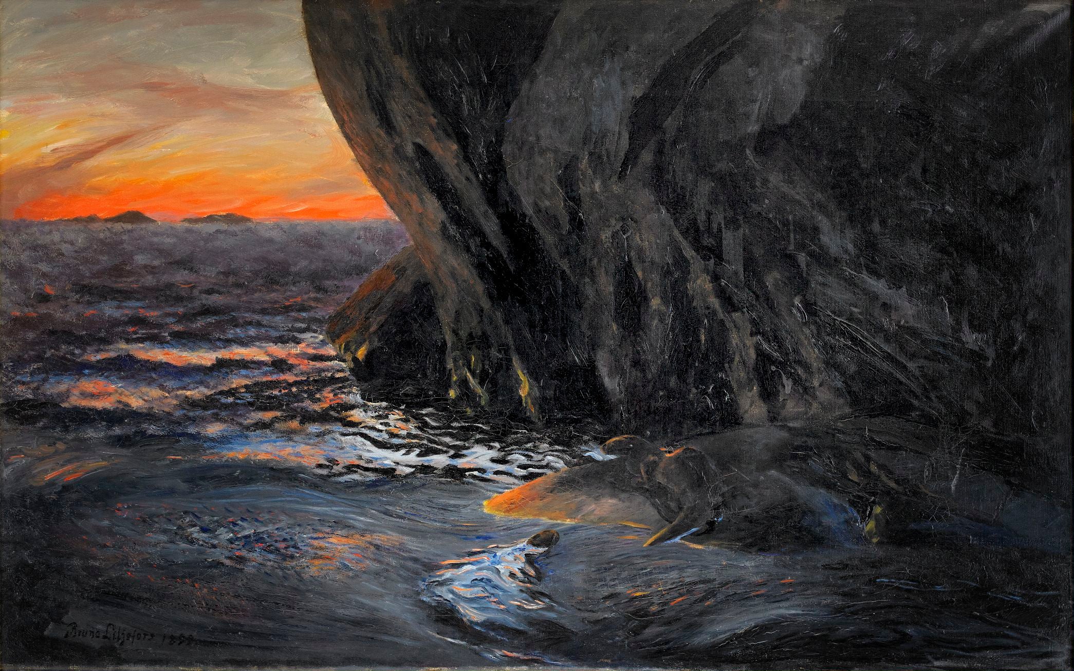 Loutres - Bruno Liljefors