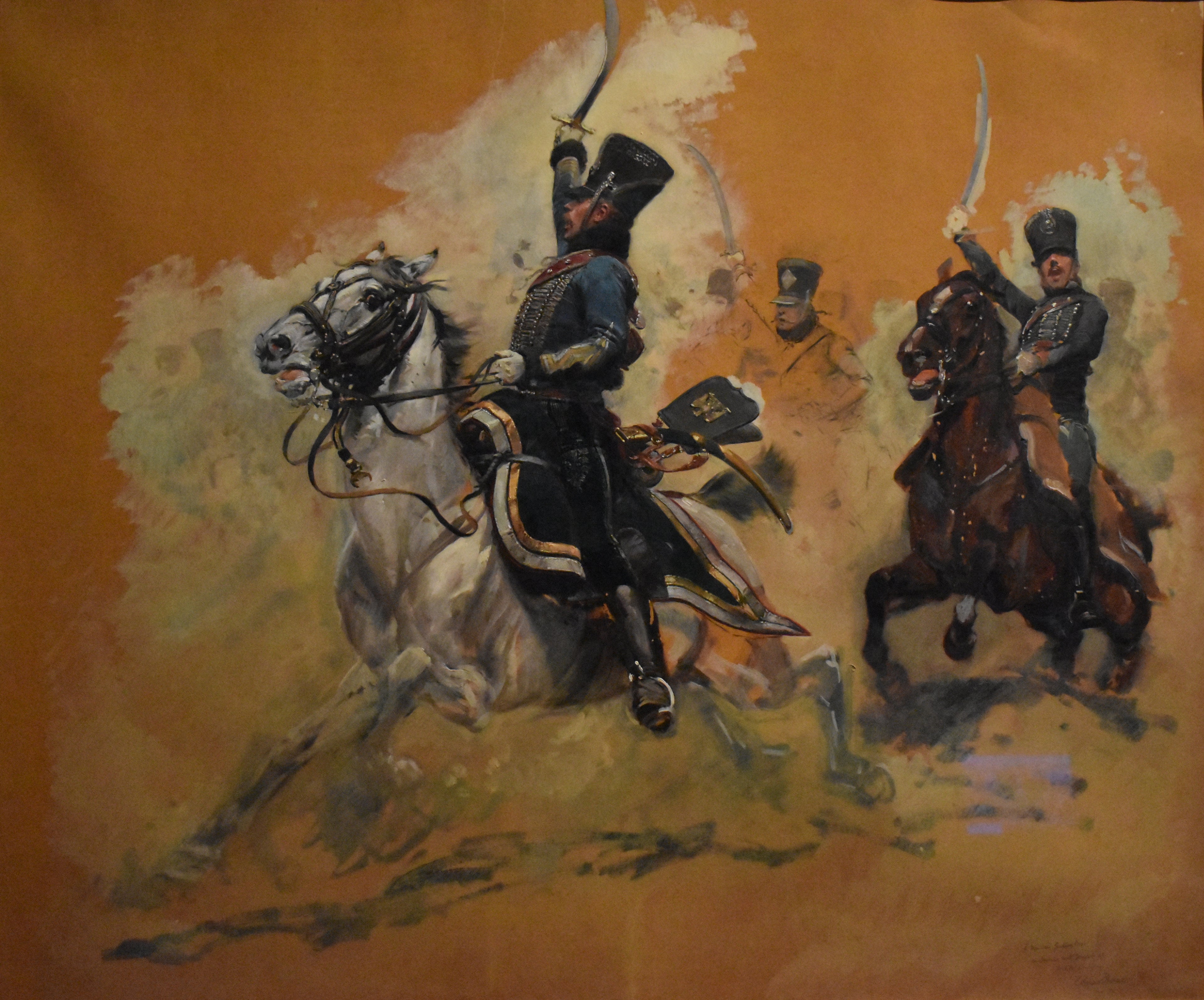 Chargé de hussards du 1er Empire - Édouard Detaille - Alpha Reproduction