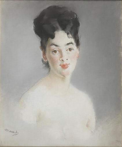 Reproduction du tableau « Buste nu de Jeune Femme - Édouard Manet » par Alpha Reproduction en peinture à l’huile