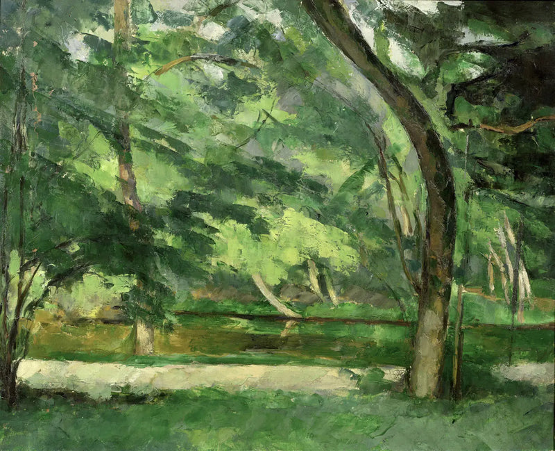 Der Teich der Schwestern in Osny, bei Pontoise - Paul Cézanne