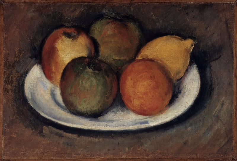 Äpfel, Orange und Zitrone - Paul Cézanne