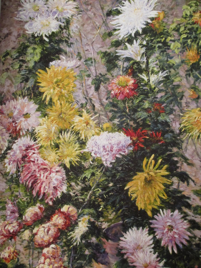 Weiße und gelbe Chrysanthemen. Garten von Petit Gennevilliers - Gustave Caillebotte