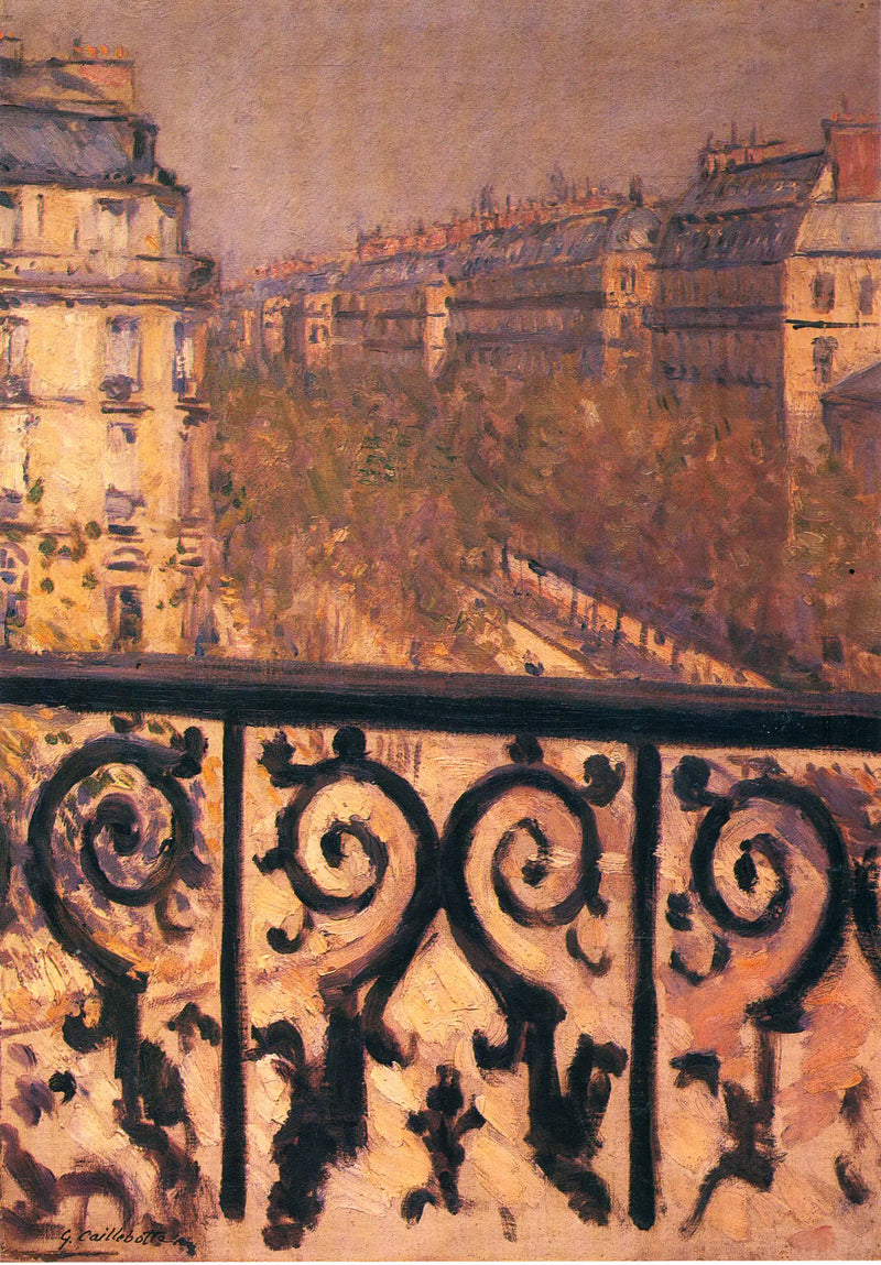 Ein Balkon in Paris - Gustave Caillebotte