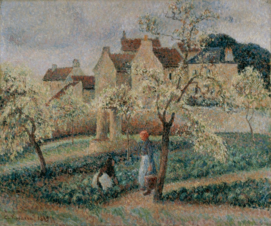Pruniers en fleurs à Pontoise – Camille Pissarro