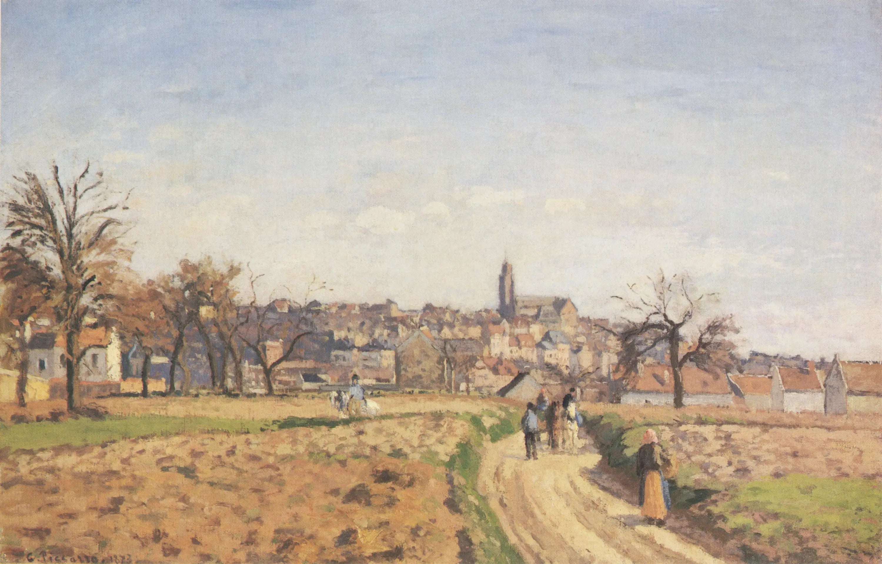 Reproduction du tableau « Vue de Pontoise - Camille Pissarro » par Alpha Reproduction en peinture à l’huile