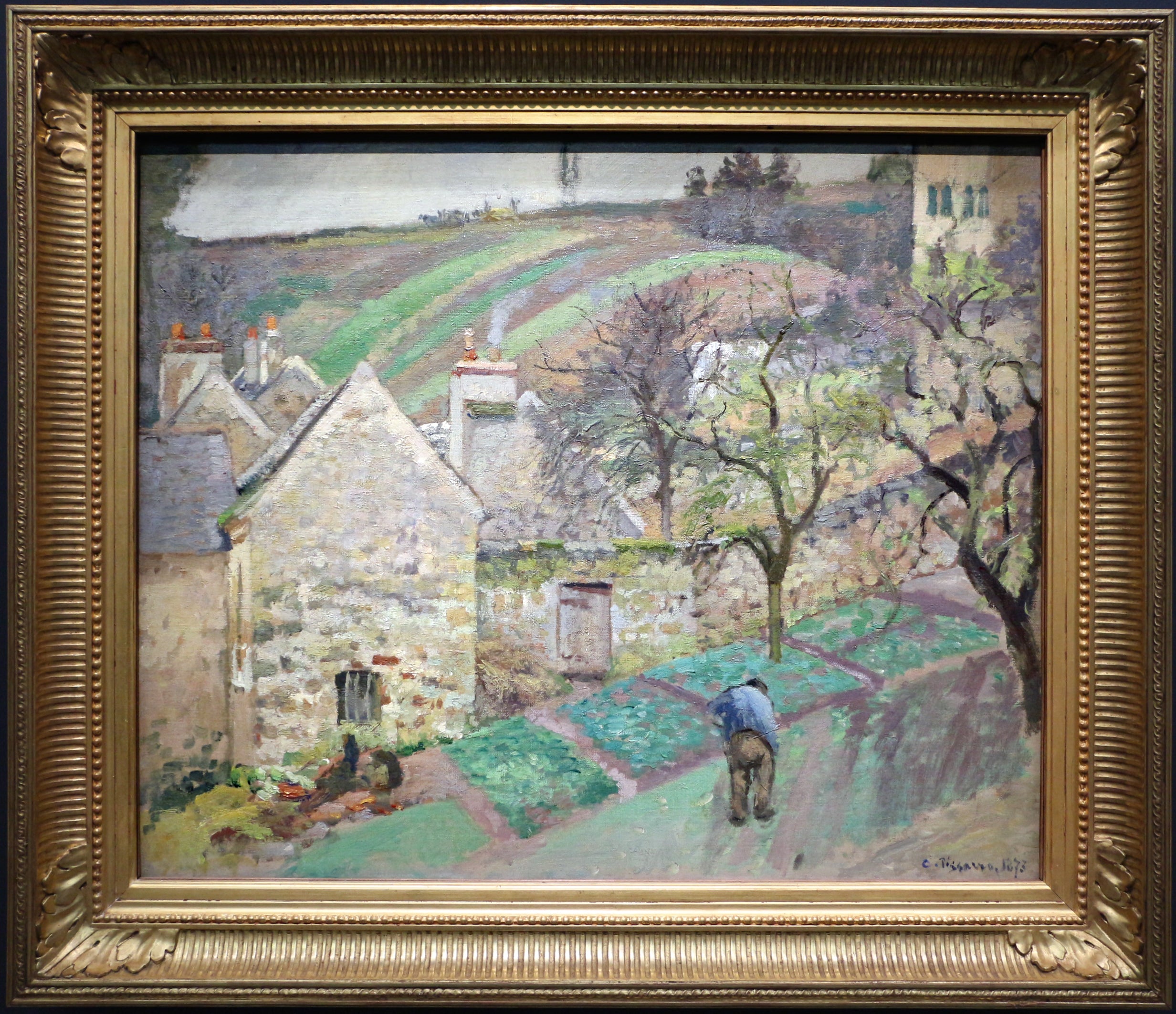 Reproduction du tableau « Coteau de l'Hermitage, Pontoise - Camille Pissarro » par Alpha Reproduction en peinture à l’huile