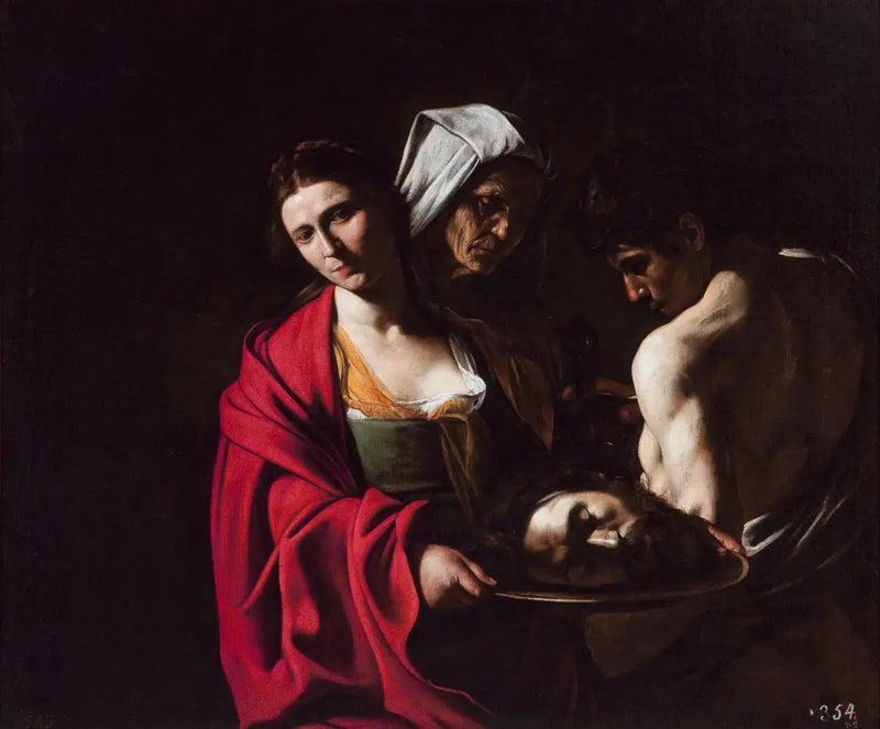 Salome mit dem Kopf des Heiligen Johannes des Täufers - Caravaggio