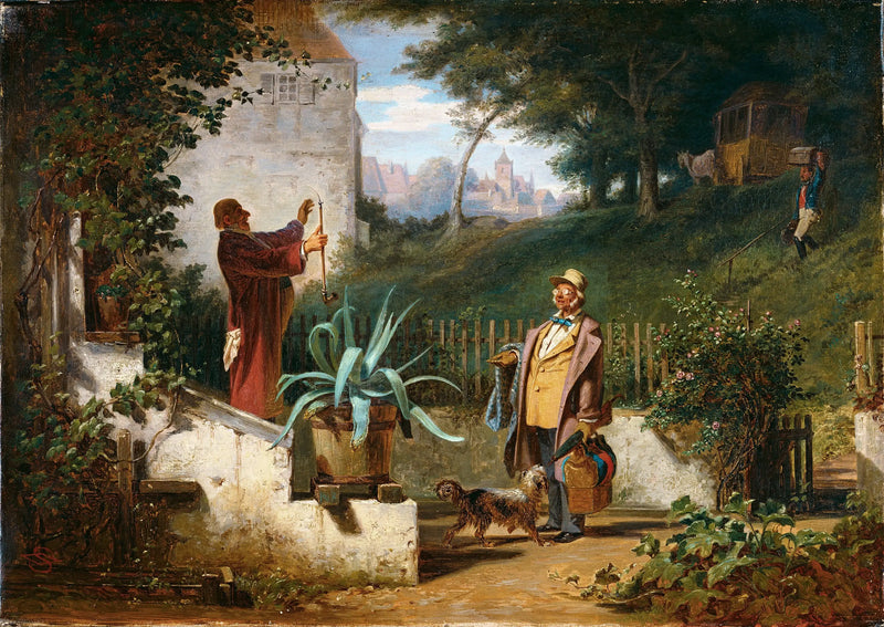 Die Kindheitsfreunde - Carl Spitzweg
