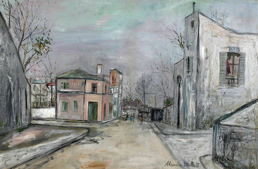 Carrefour de la rue des Saules et de la rue Cortot, Montmartre (1938) - Maurice Utrillo