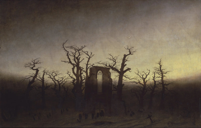 Die Abtei in einem Eichenwald - Caspar David Friedrich