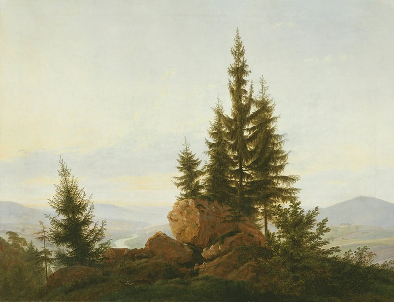 Blick ins Elbtal - Caspar David Friedrich