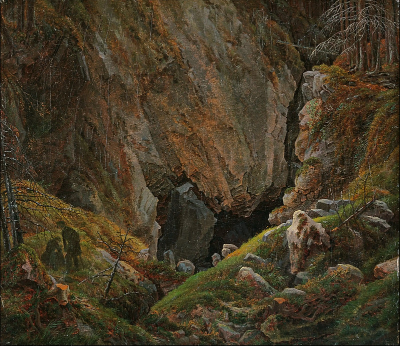 Schlucht im Harz - Caspar David Friedrich