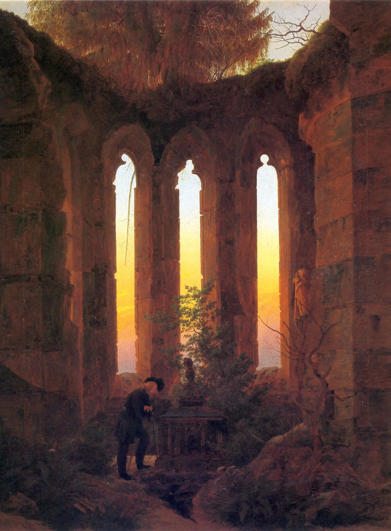 Grabmal von Hutten - Caspar David Friedrich