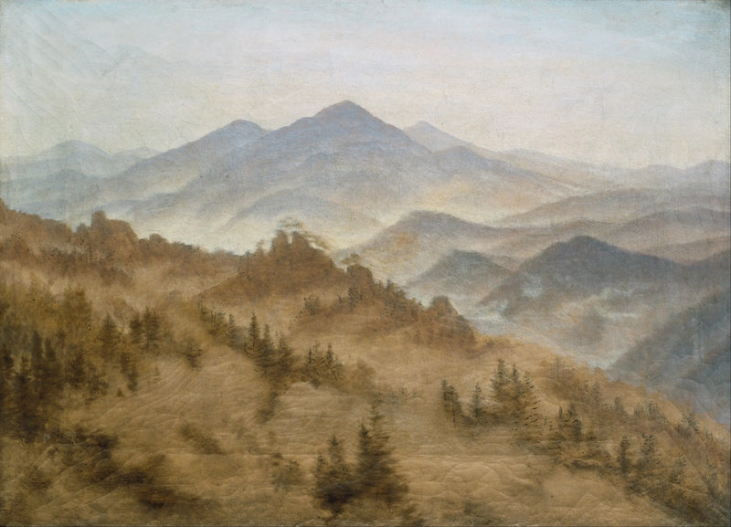 Landschaft mit dem Monte Rosa in der böhmischen Schweiz - Caspar David Friedrich