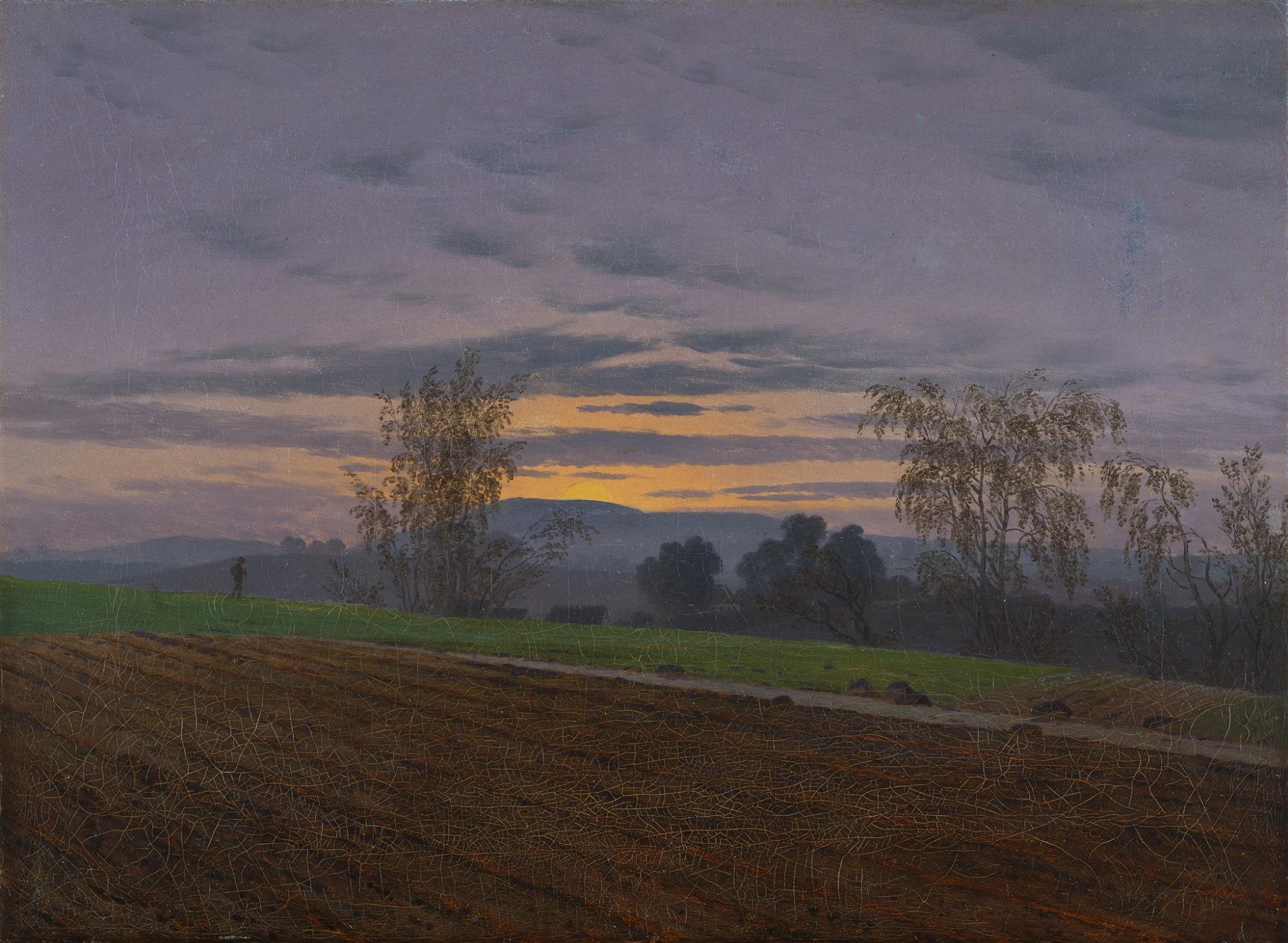 Reproduction du tableau « Champ labouré - Caspar David Friedrich » par Alpha Reproduction en peinture à l’huile