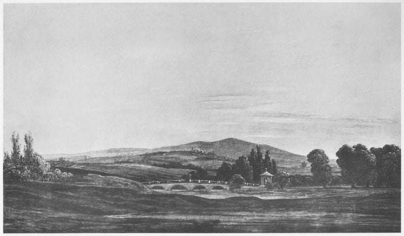 Landschaft im Riesengebirge - Caspar David Friedrich