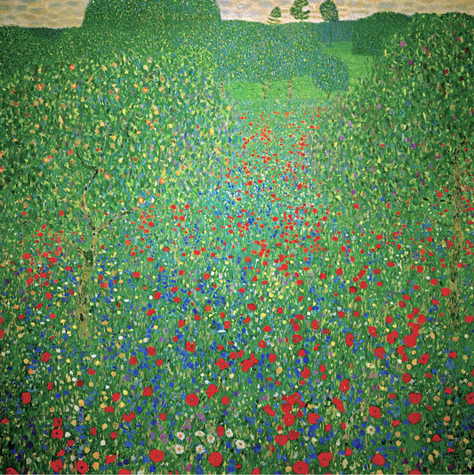 🌸🌿 Mohnfeld – Gustav Klimt (um 1907)
