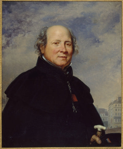 Portrait d’Edme Champion dit l’’homme au petit manteau bleu’ (1764-1852) philanthrope - Charles de Steuben - Alpha