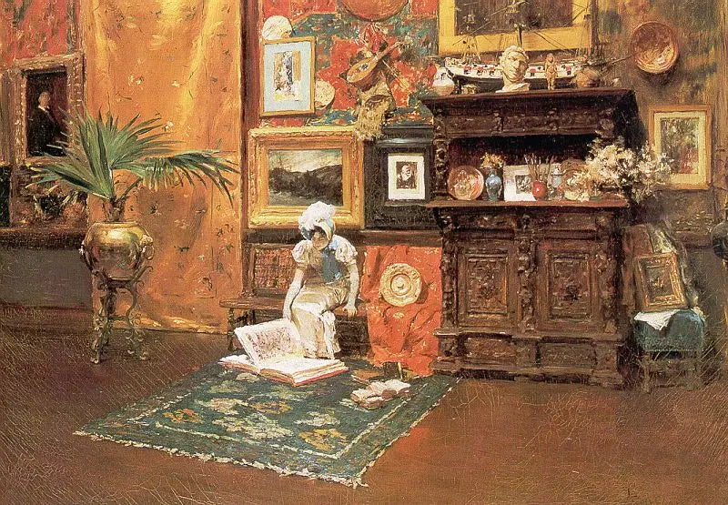 Innenraum eines Ateliers - William Merritt Chase