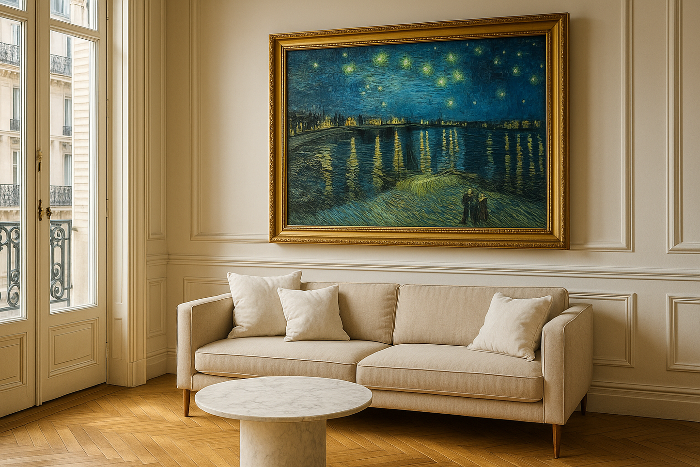 🖼️ Sternennacht über der Rhône – Vincent van Gogh (1888)