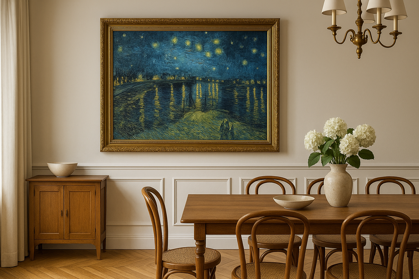 🖼️ Sternennacht über der Rhône – Vincent van Gogh (1888)