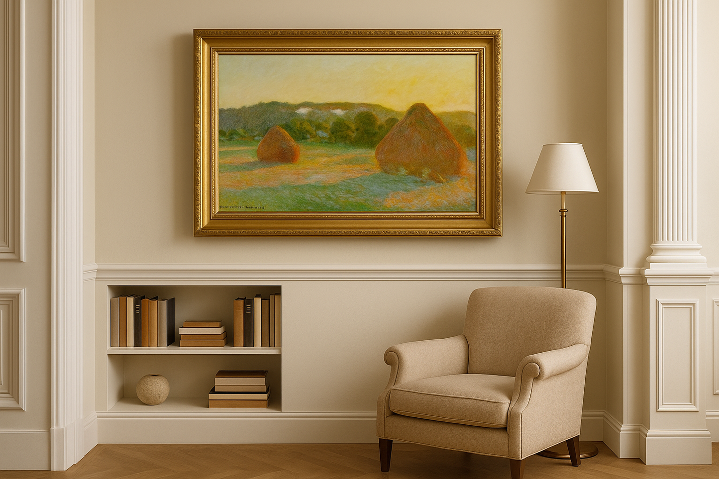 Mühlsteine ​​(Ende des Sommers) – Claude Monet