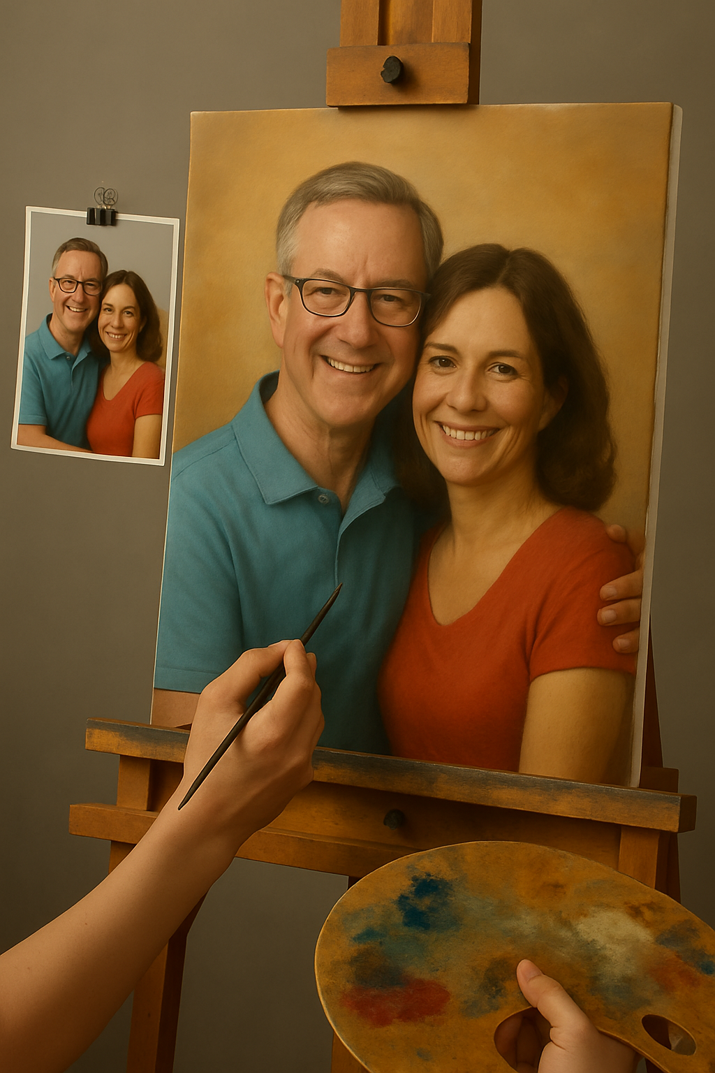 💑 Personalisierte Paar-Gemälde – Einzigartige und emotionale Ölgemälde
