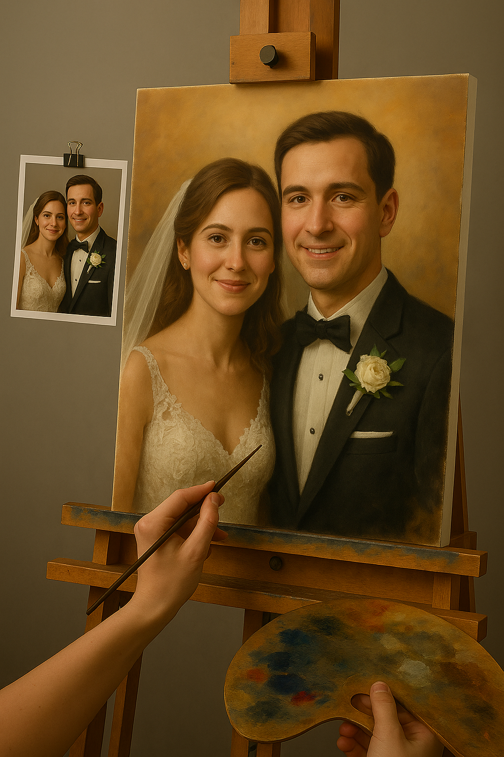 💍 Personalisierbares Hochzeitsbild