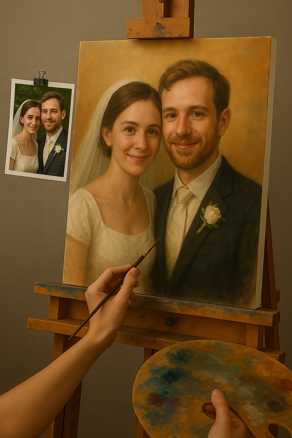 💍 Personalisierbares Hochzeitsbild