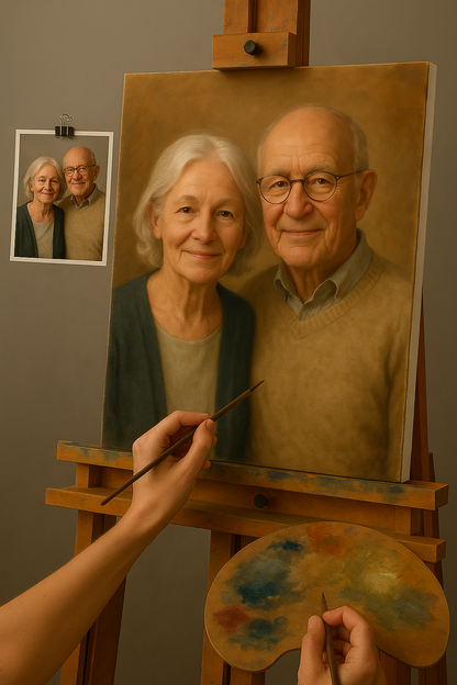 💑 Personalisierte Paar-Gemälde – Einzigartige und emotionale Ölgemälde