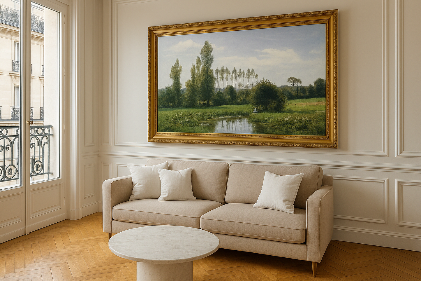 Ansicht von Rouelles – Claude Monet (um 1858–1859)