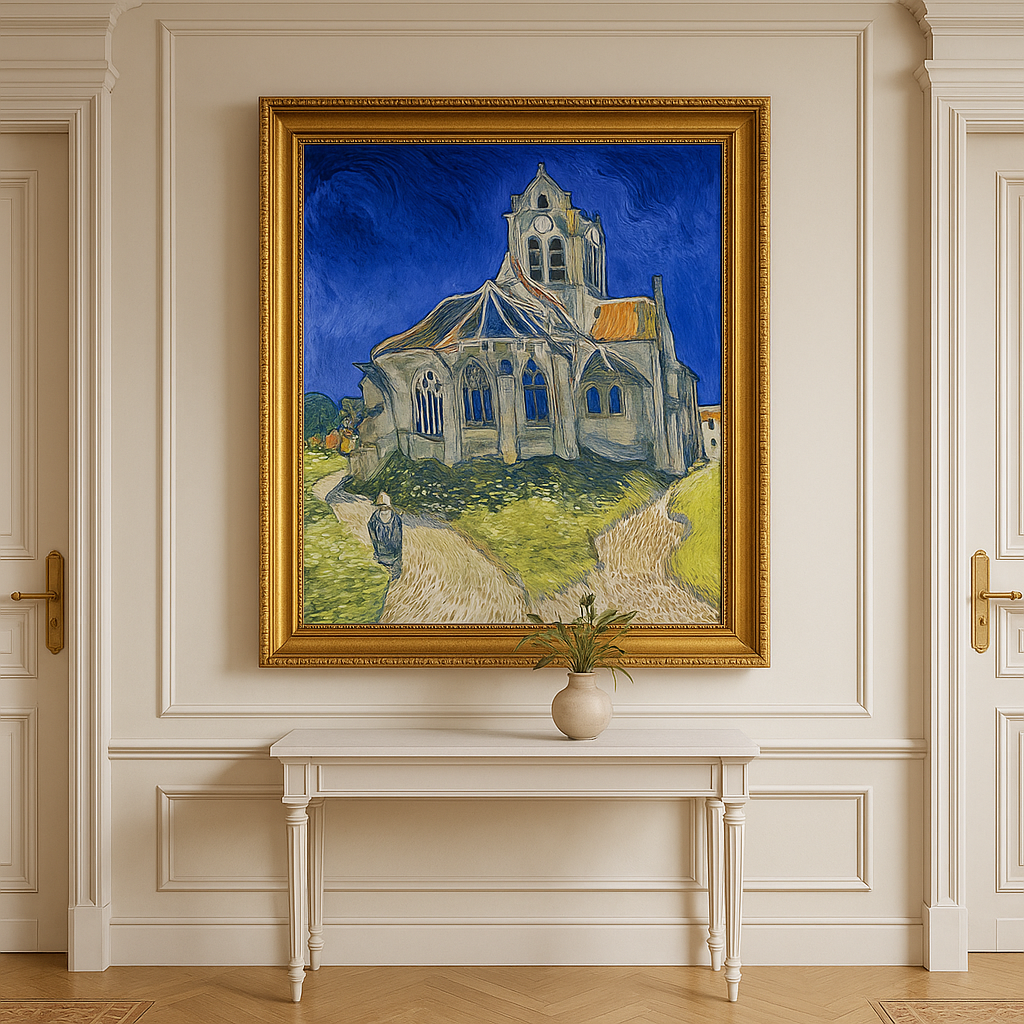 🖼️ Kirche Auvers-sur-Oise – Vincent van Gogh (1890)