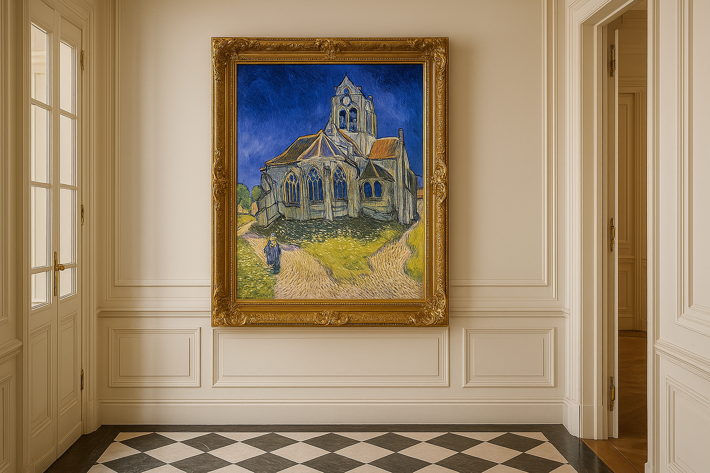 🖼️ Kirche Auvers-sur-Oise – Vincent van Gogh (1890)