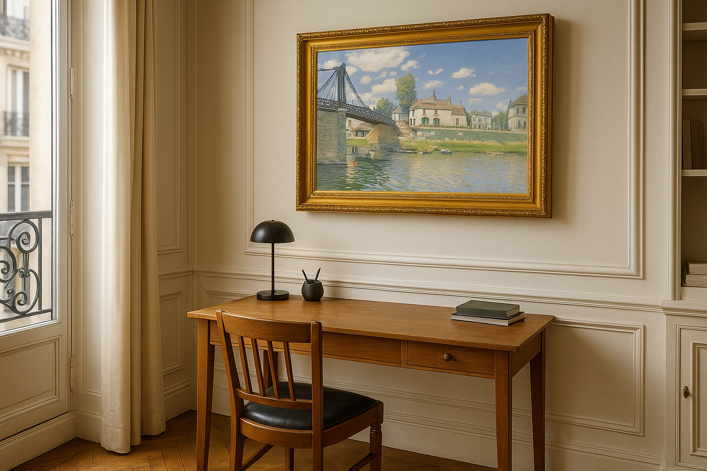 Die Villeneuve-la-Garenne-Brücke - Alfred Sisley