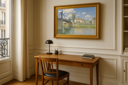 Die Villeneuve-la-Garenne-Brücke - Alfred Sisley