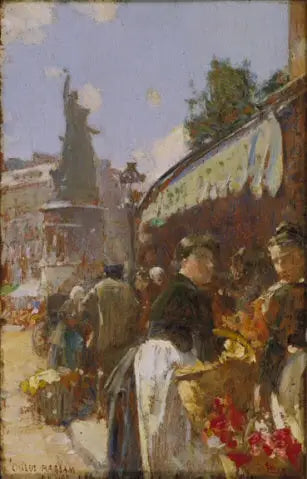 Straßenszene Place Clichy, Paris - Childe Hassam