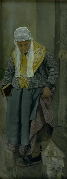 Dimanche matin, Christian Krohg, 1882, peinture à l’huile