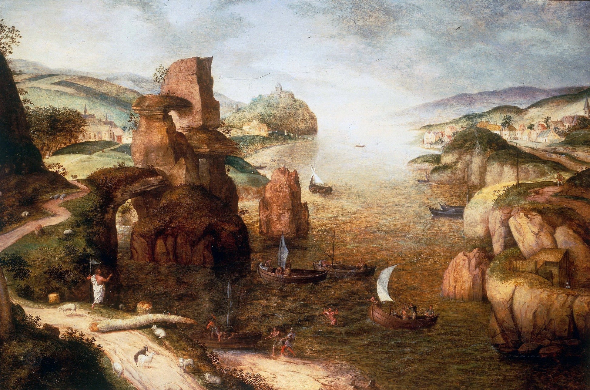 Der Christus und die Apostel am See Genezareth - Pieter Brueghel der Ältere