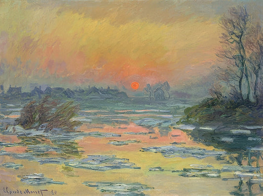 🌇 Sonnenuntergang über der Seine – Claude Monet (1880)