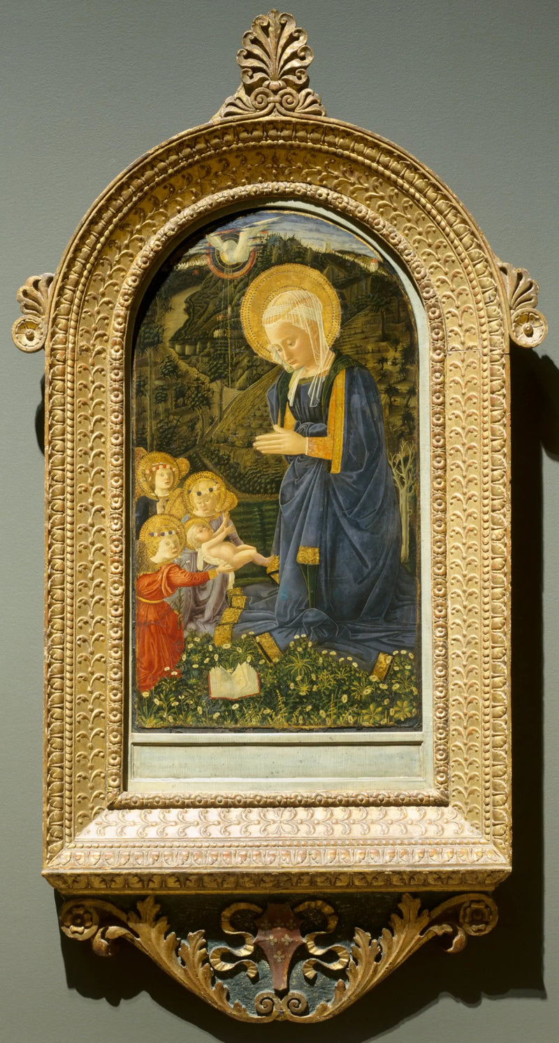 Jungfrau und Kind mit Engeln - Fra Filippo Lippi