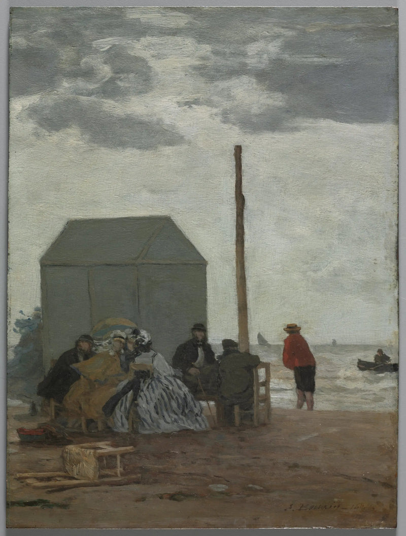 Der Strand in Deauville - Eugène Boudin