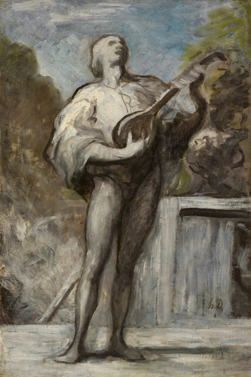 Der Troubadour - Honoré Daumier