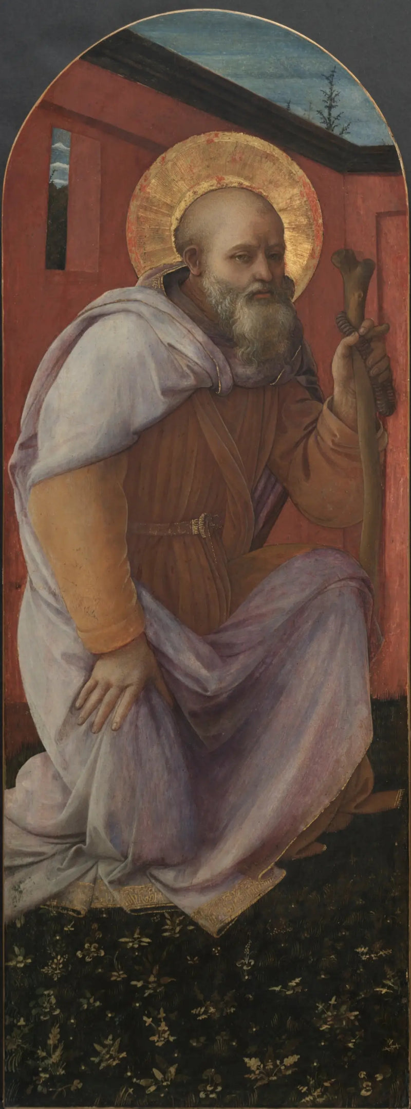 Panel aus einem Triptychon: St. Antonius der Große - Fra Filippo Lippi