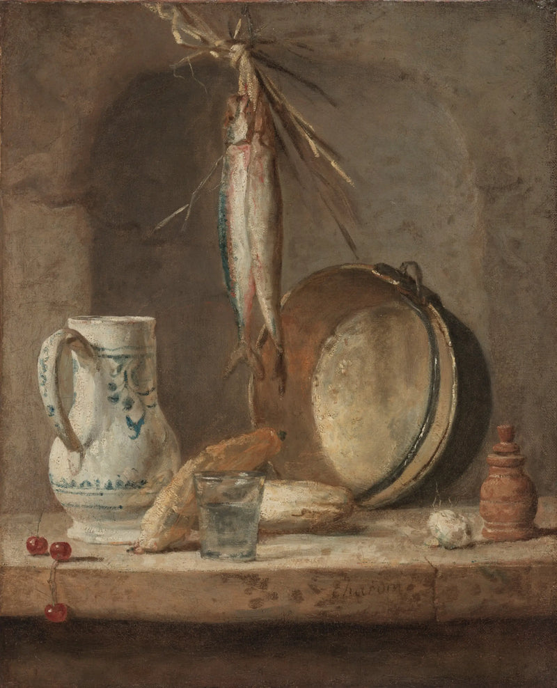 Stillleben mit Heringen - Jean Siméon Chardin