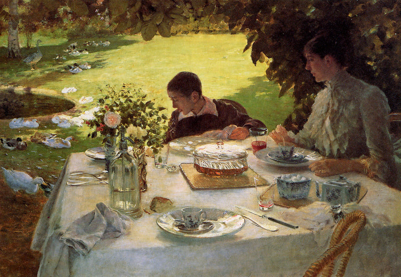 Frühstück im Garten - Giuseppe De Nittis