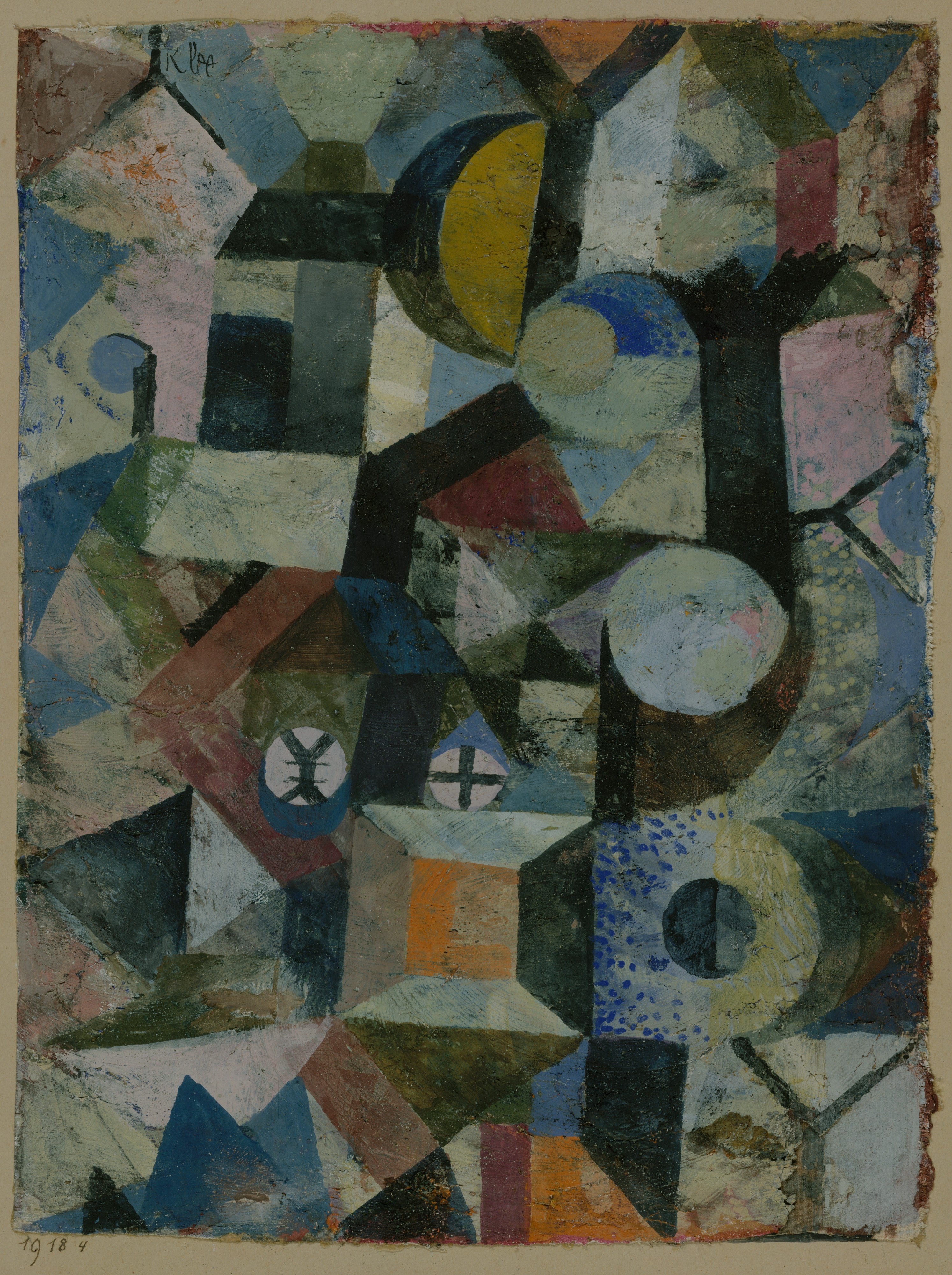 Komposition mit der Gelben Halbmond und dem Y - Paul Klee