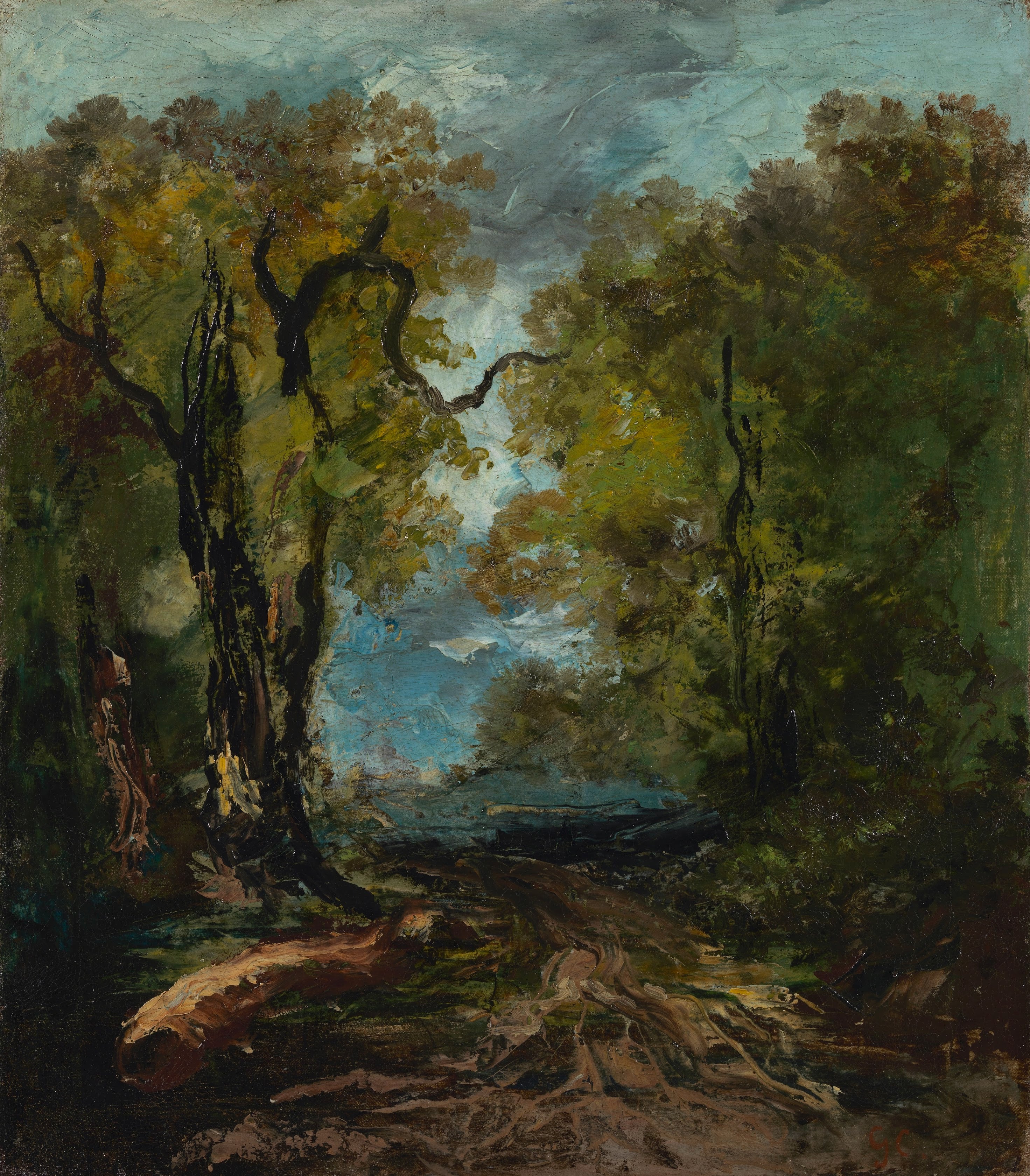Au bord du lac - Gustave Courbet - Alpha Reproduction