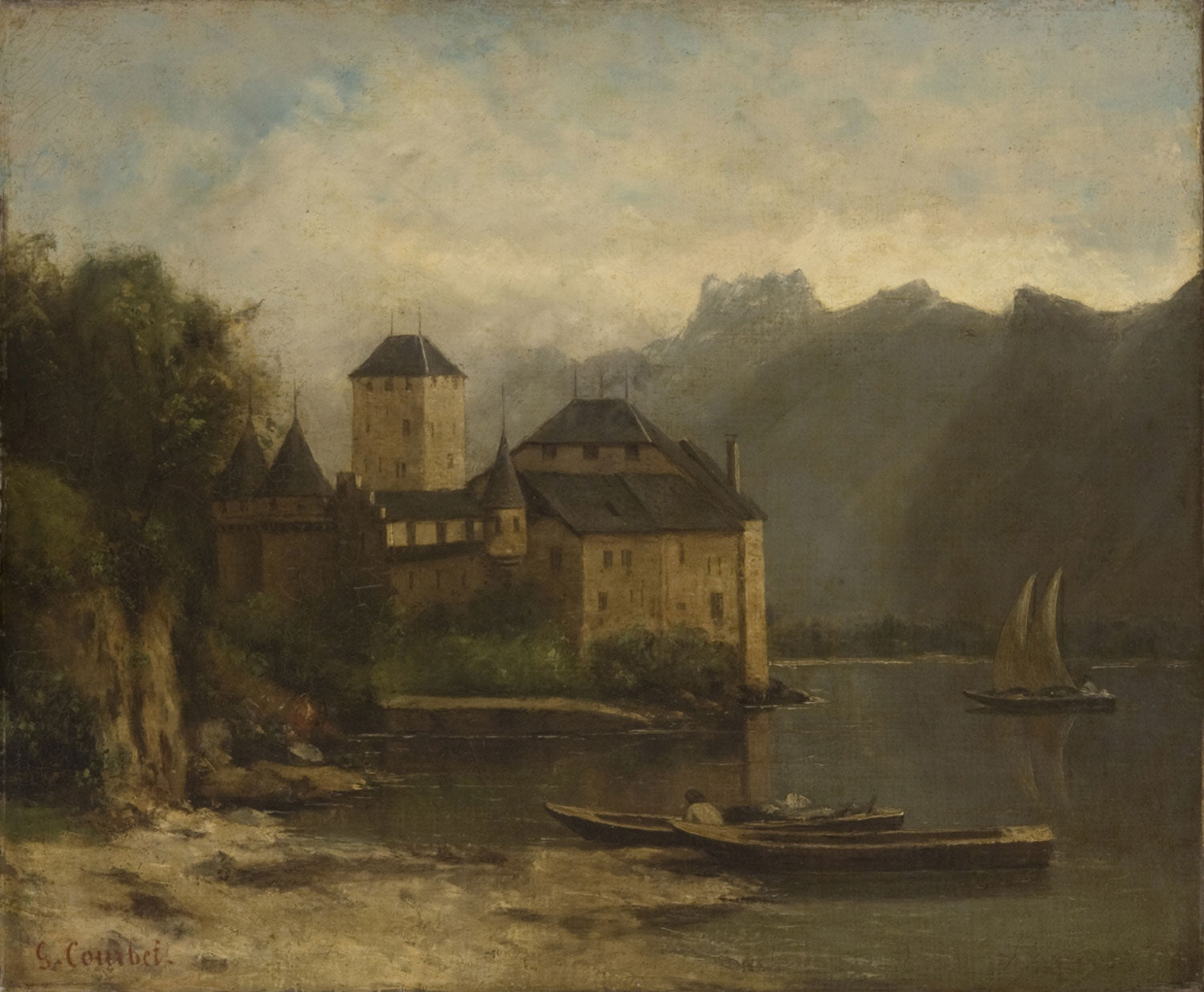 Schloss Chillon - Gustave Courbet